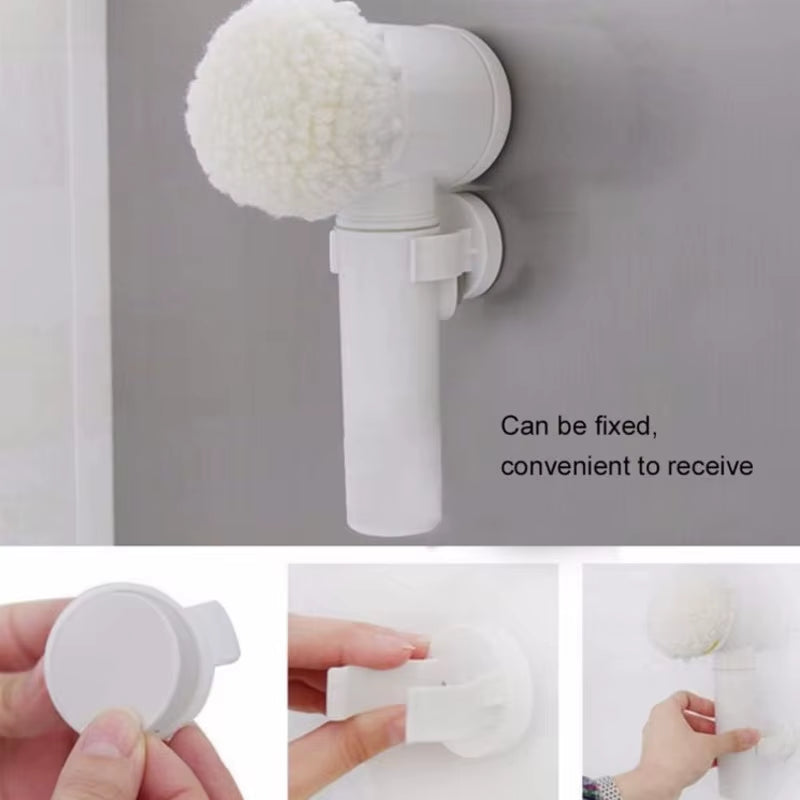 5 In1 Electric Cleaning Brush Set Manual Sponge Multi-Functional Cleaning Drill Brushes for Kitchen Bathroom Toilet Rechargeable